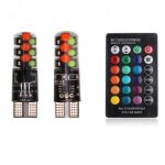 Bec led pozitie T10 W5W RGB - imagine 3