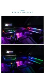Kit Lumini Ambientale Symphony interior auto Xentech Light App control , RGB - imagine 3